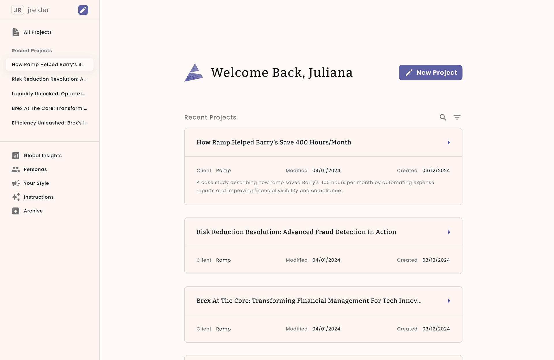 Project History